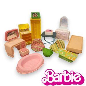 1978 Barbie Dream House Furniture & Other Miscellaneous Vintage Barbie Furniture